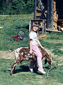 Elizabeth at Peterson ranch in Canada