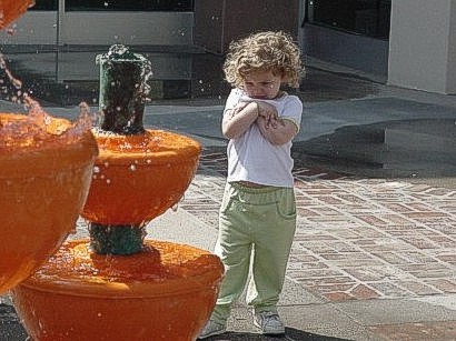Emily investigates Shaffer Fountain