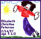 Elizabeth Christine Peterson - self portrait age 5 1/2